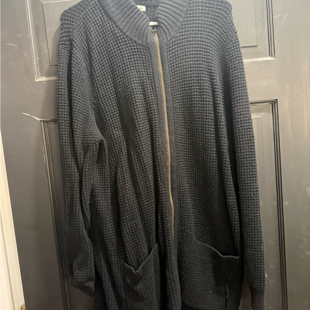 L.L. Bean Women’s Black Zip Up Sweater